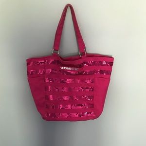 PINK sequence tote bag